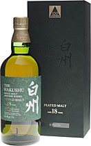 Suntory Hakushu Single Malt Peated Malt 18 Jahre Limited Edition 0,7 Liter 48 % Vol.