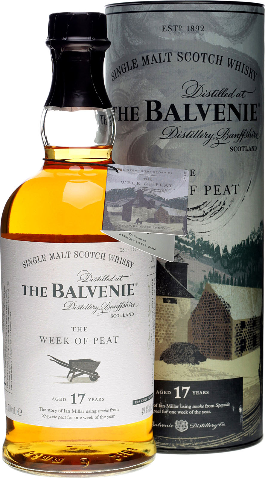 Balvenie 17 Jahre The Week of Peat 0,7 Liter 49,4 % Vol.