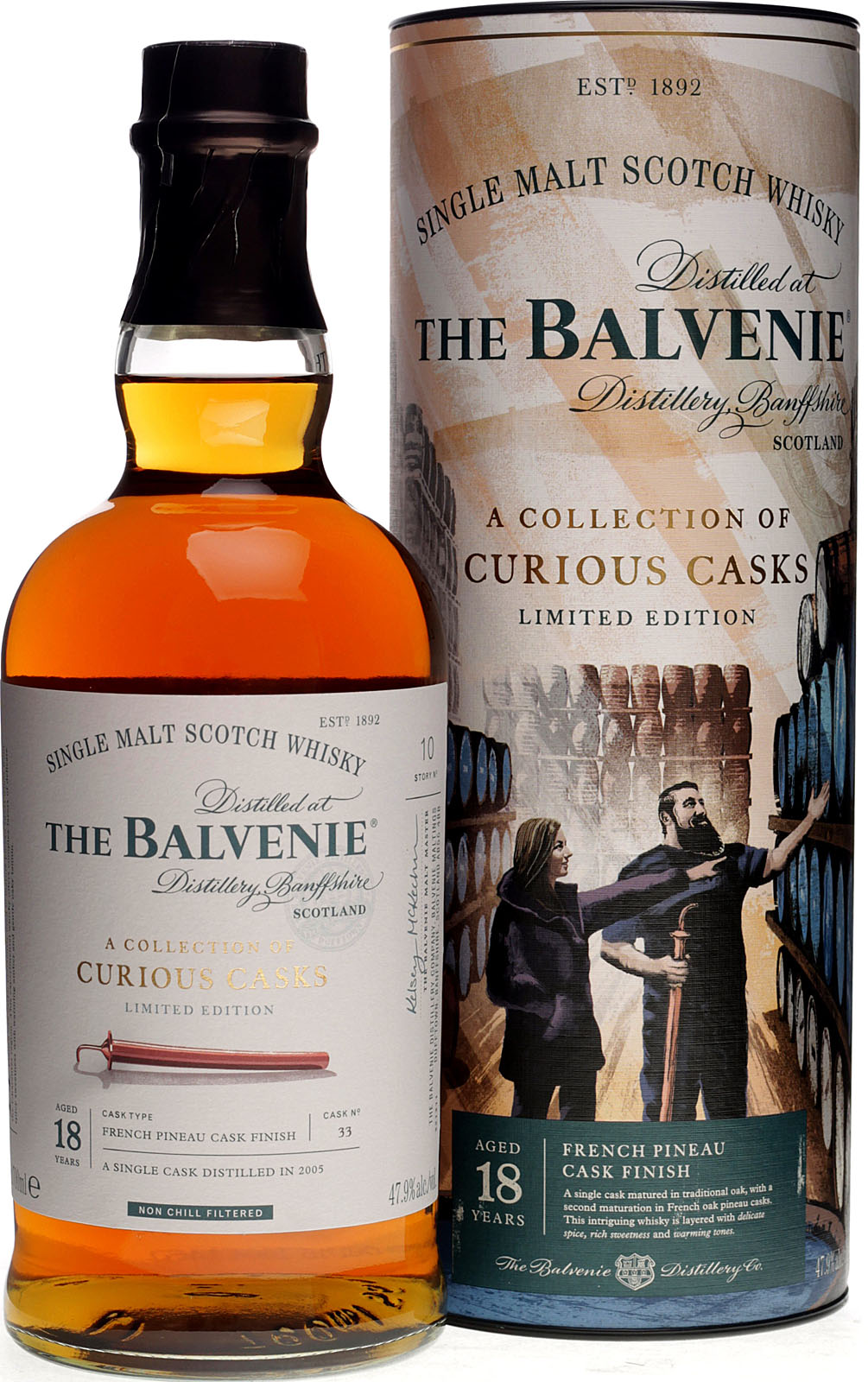 Balvenie 18 Jahre A Collection of Curious Casks French Pineau 0,7 Liter 47,9 % Vol.