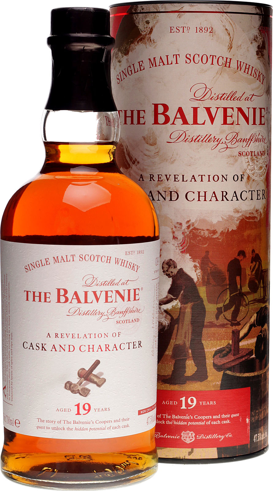Balvenie 19 Jahre A Revelation of Cask and Character 0,7 Liter 47,5 % Vol.