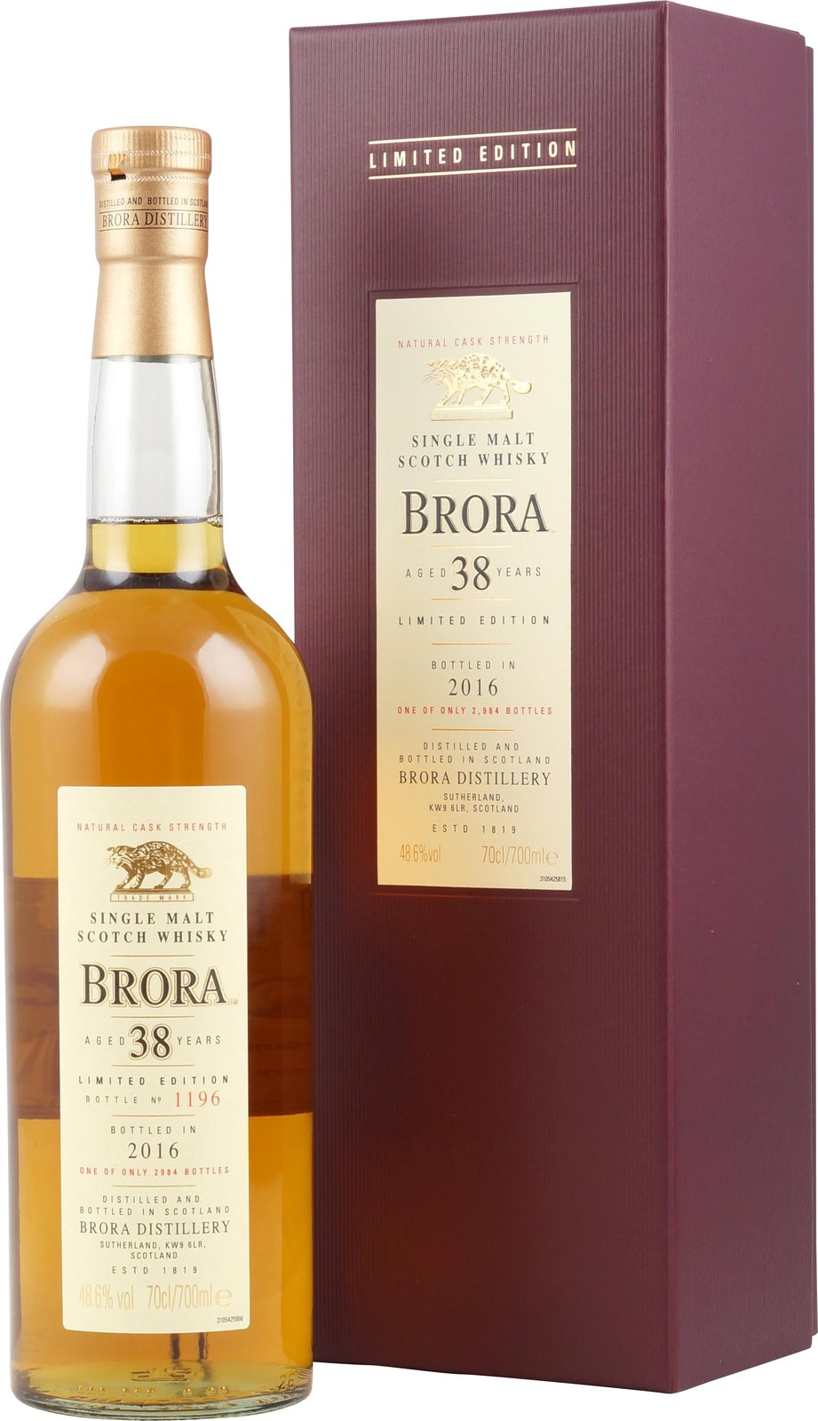 Brora 38 Jahre 1977 - 2016 0,7l 48,6%