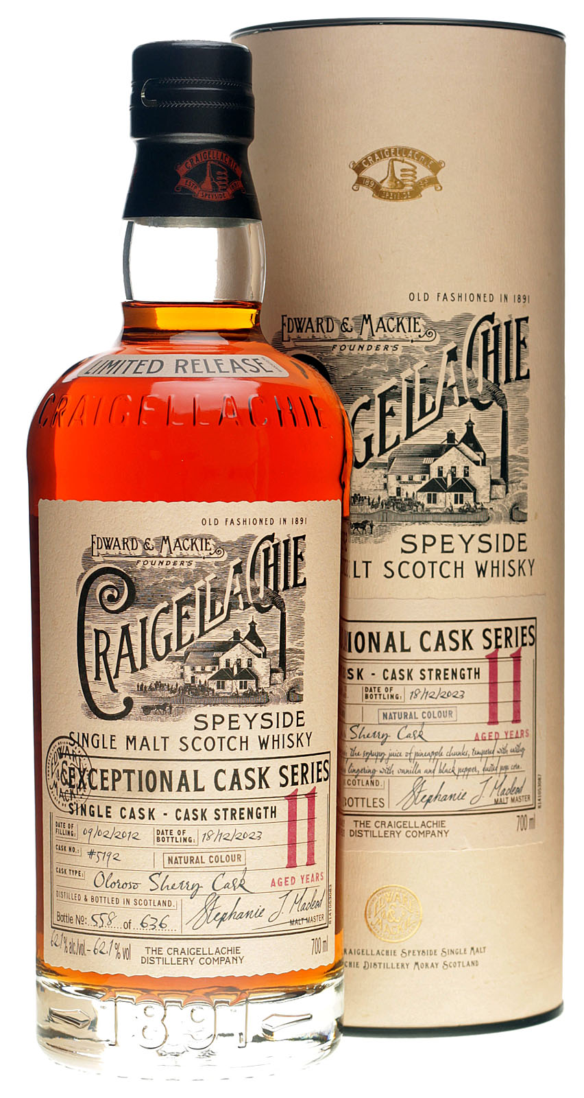 Craigellachie 11 Jahre Exceptional Cask Series 0,7 Liter 62,1 % Vol.