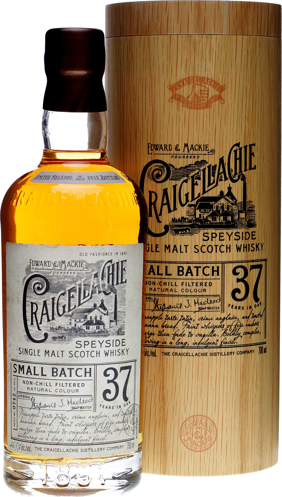 Craigellachie 37 Jahre Exceptional Cask Series 0,7 Liter 46,5 % Vol.