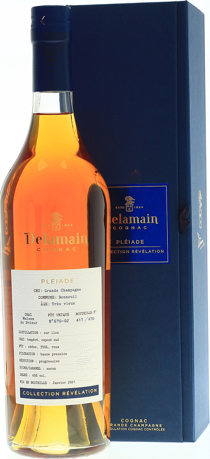 Delamain Bonneuil Collection Revelation 0,7 Liter 45 % Vol. 
