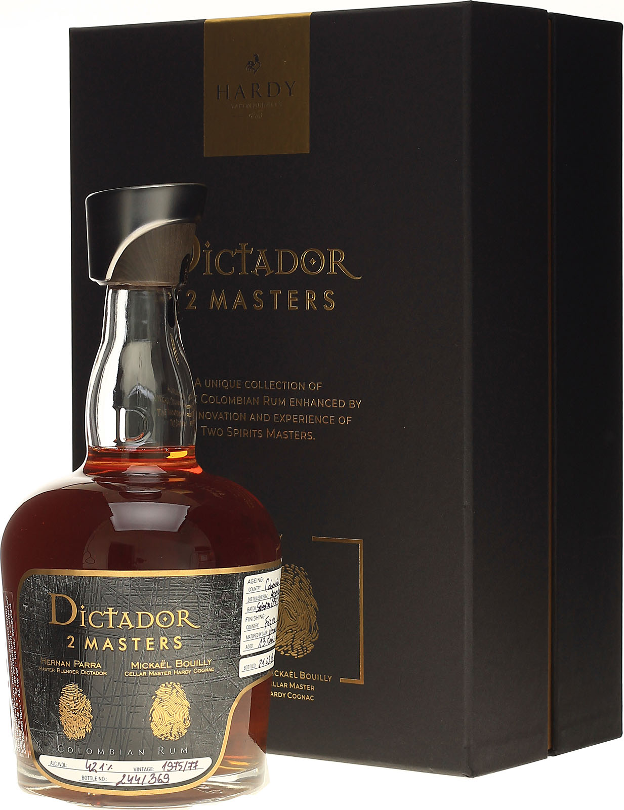Dictador Rum2 Masters Hardy 1975 & 1977 2nd 0,7 Liter 42,1 % Vol. 