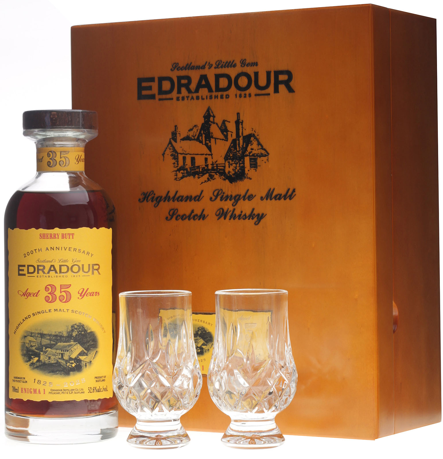 Edradour 35 Jahre Enigma Part 1 Sherry Butt #355 200th Anniversary 0,7 Liter 52,6 % Vol.