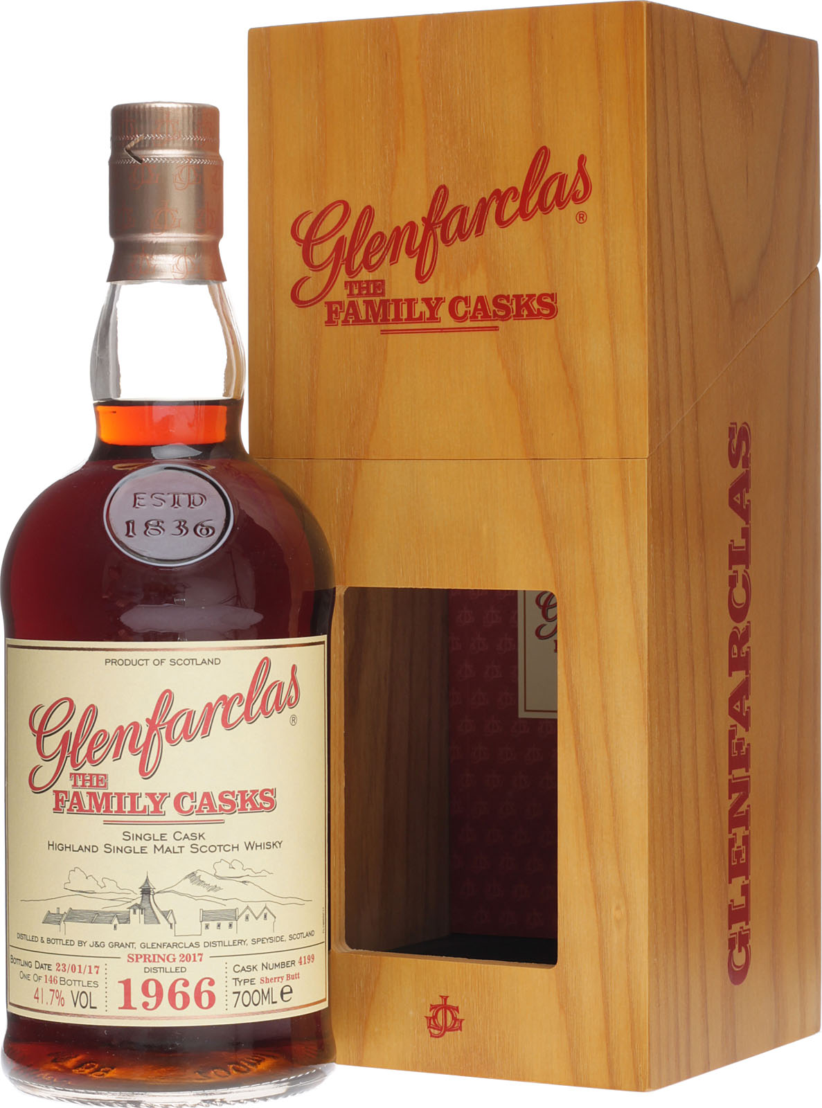 Glenfarclas Vintage 1966 Spring 2017 0,7 Liter 41,7 % Vol.