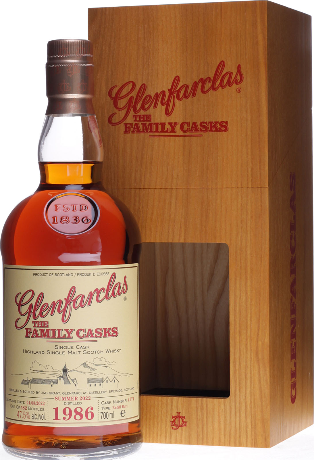 Glenfarclas Vintage 1986 Summer 2022 0,7 Liter 47,5 % Vol.