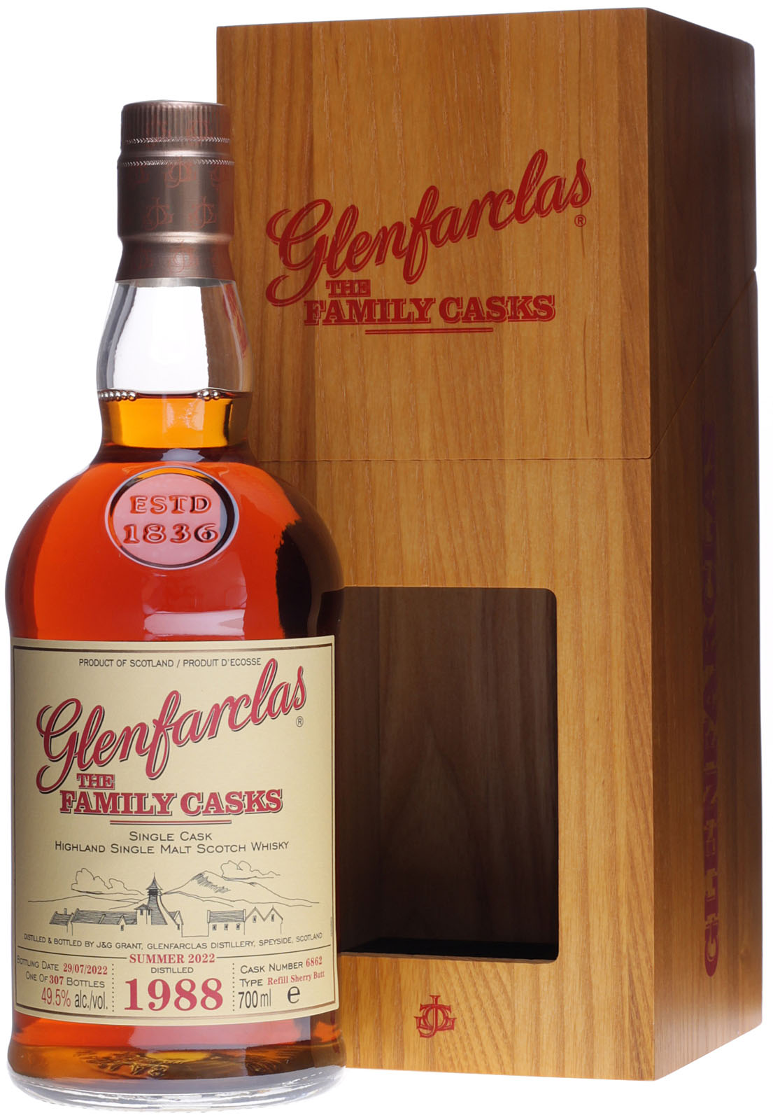 Glenfarclas Vintage 1988 Summer 2022 0,7 Liter 49,5 % Vol.