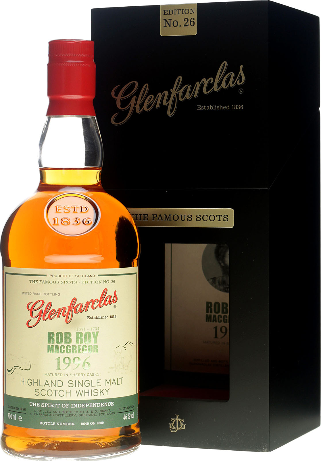 Glenfarclas Vintage 1996 The Famous Scots Edition No. 26 0,7 Liter 46 % Vol.
