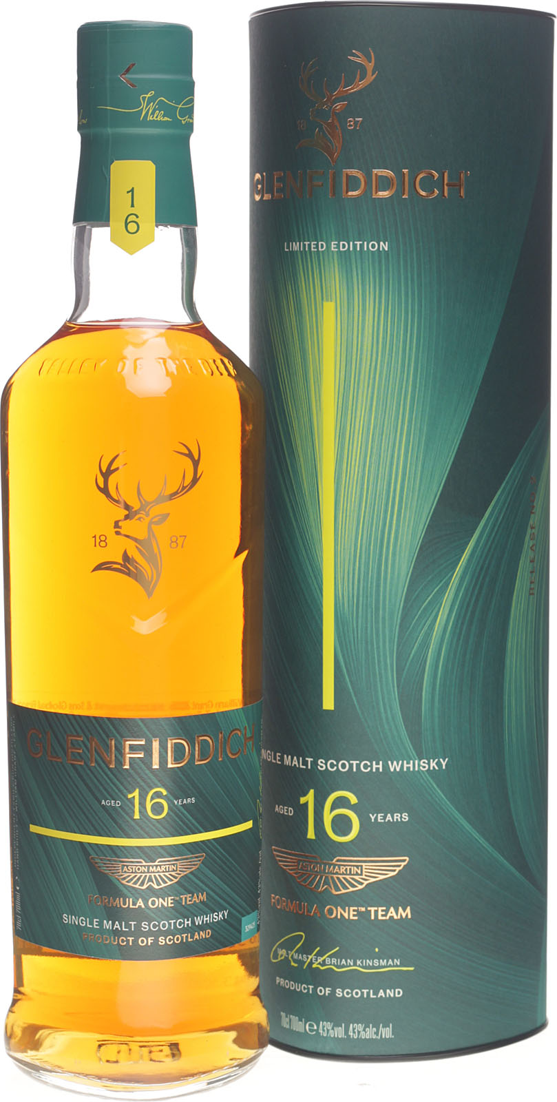 Glenfiddich 16 Jahre Limited Edition Aston Martin 0,7 Liter 43 % Vol.