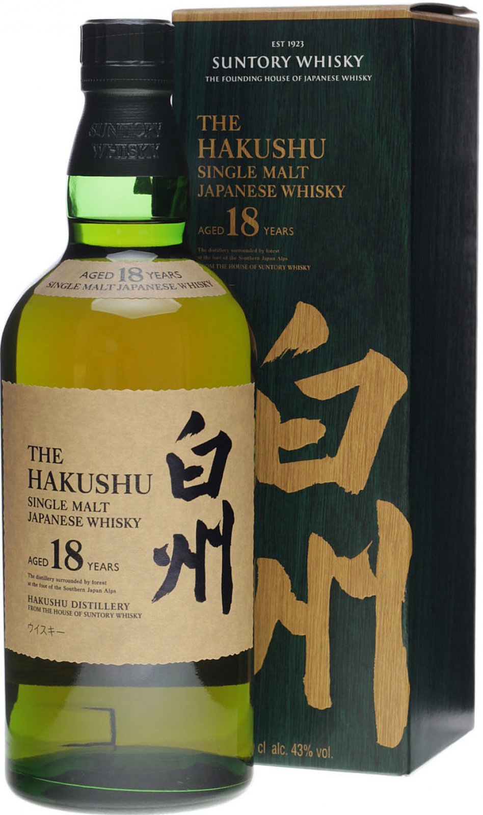 Hakushu 18 Jahre 0,7l 43%