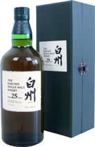Hakushu 25 Jahre mit 700ml und 43% vol.