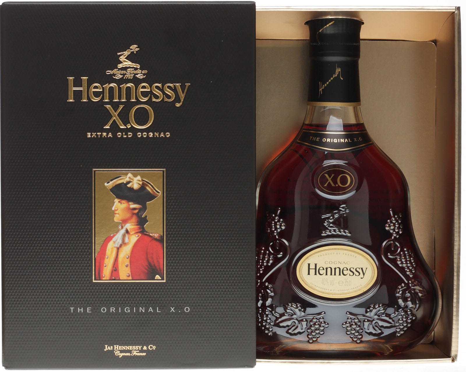 und 40% mit X.O. 350ml Hennessy