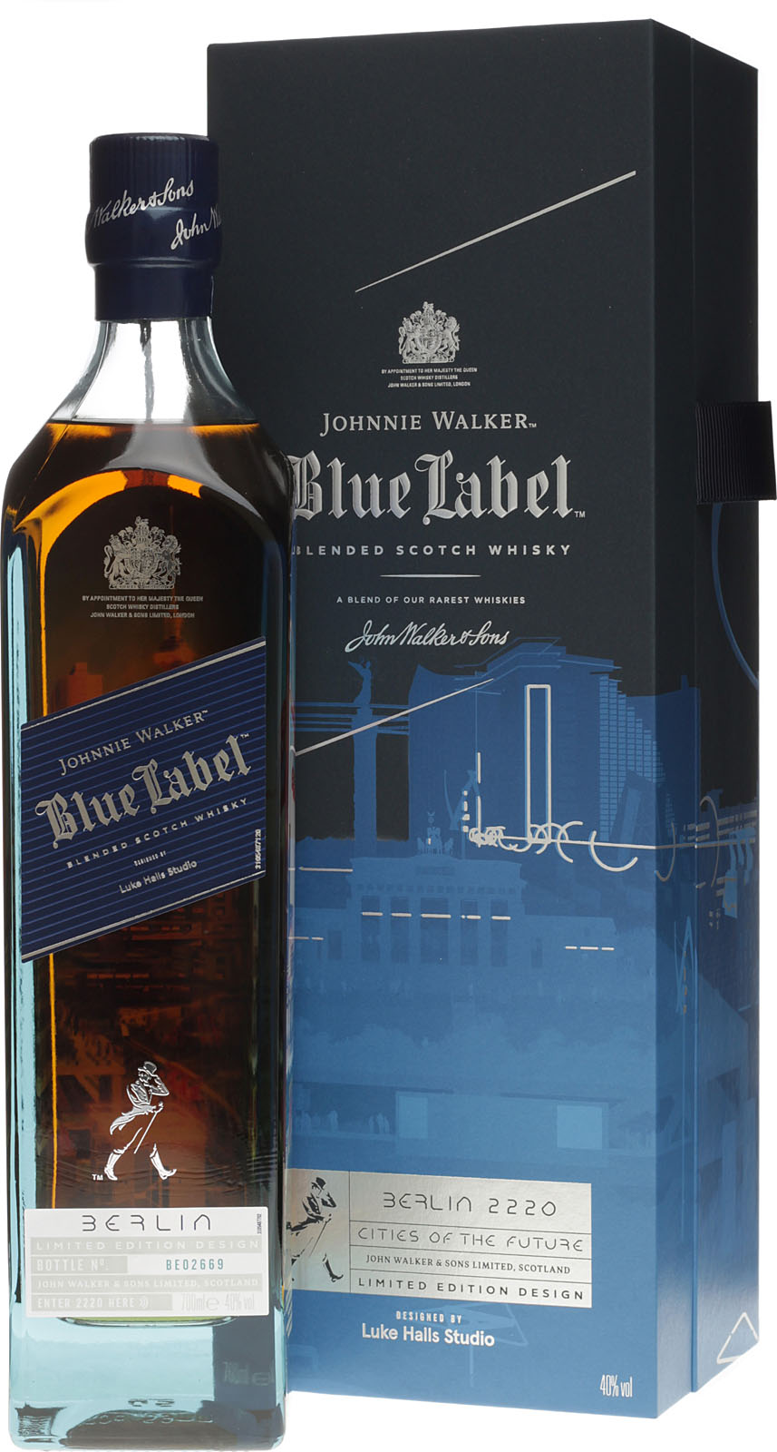 Johnnie Walker Blue Label City of the Future Berlin 2220 Edition 0,7 Liter 40 % Vol.
