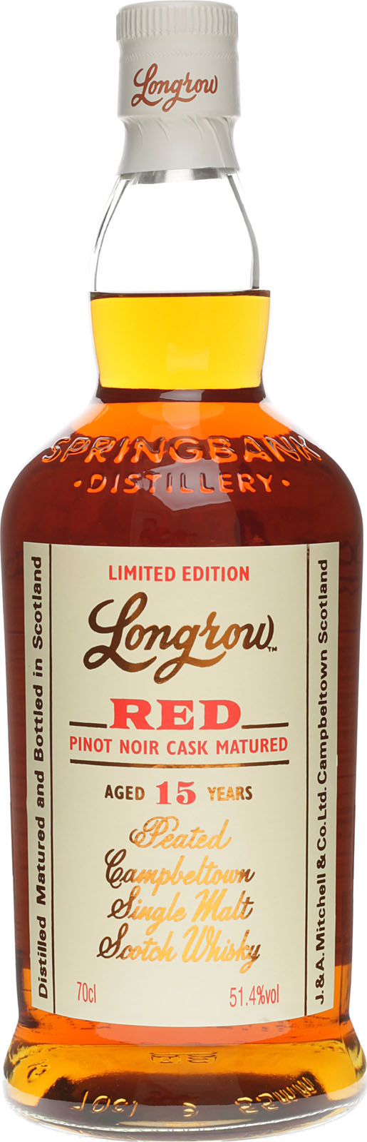 Longrow Red 15 Jahre 0,7 Liter 51,4 % Vol.