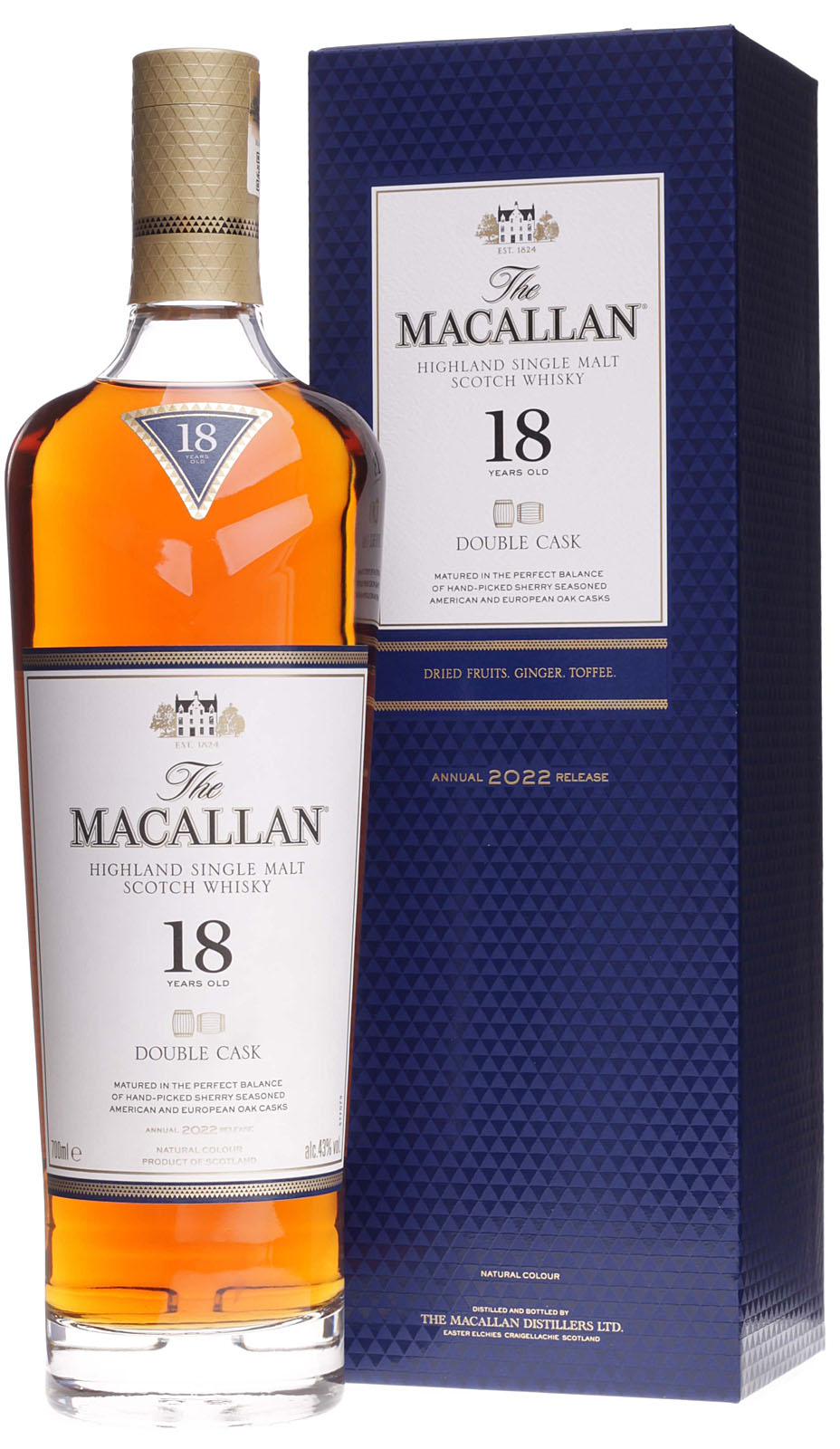 Macallan 18 Jahre Double Cask 0,7 Liter 43 % Vol.