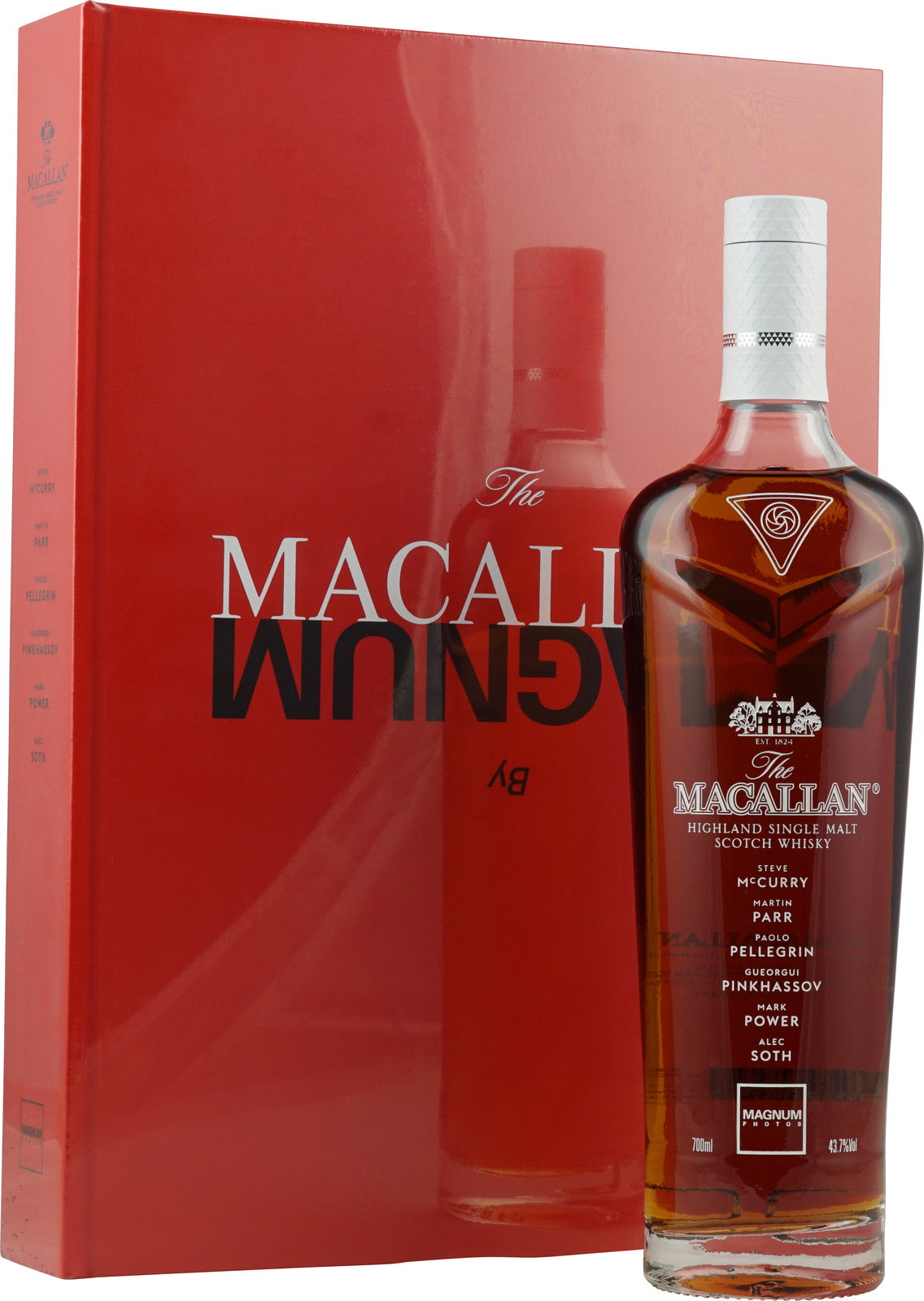 Macallan Masters of Photography Magnum Edition mit 0,7 Liter und 43,7 % Vol.