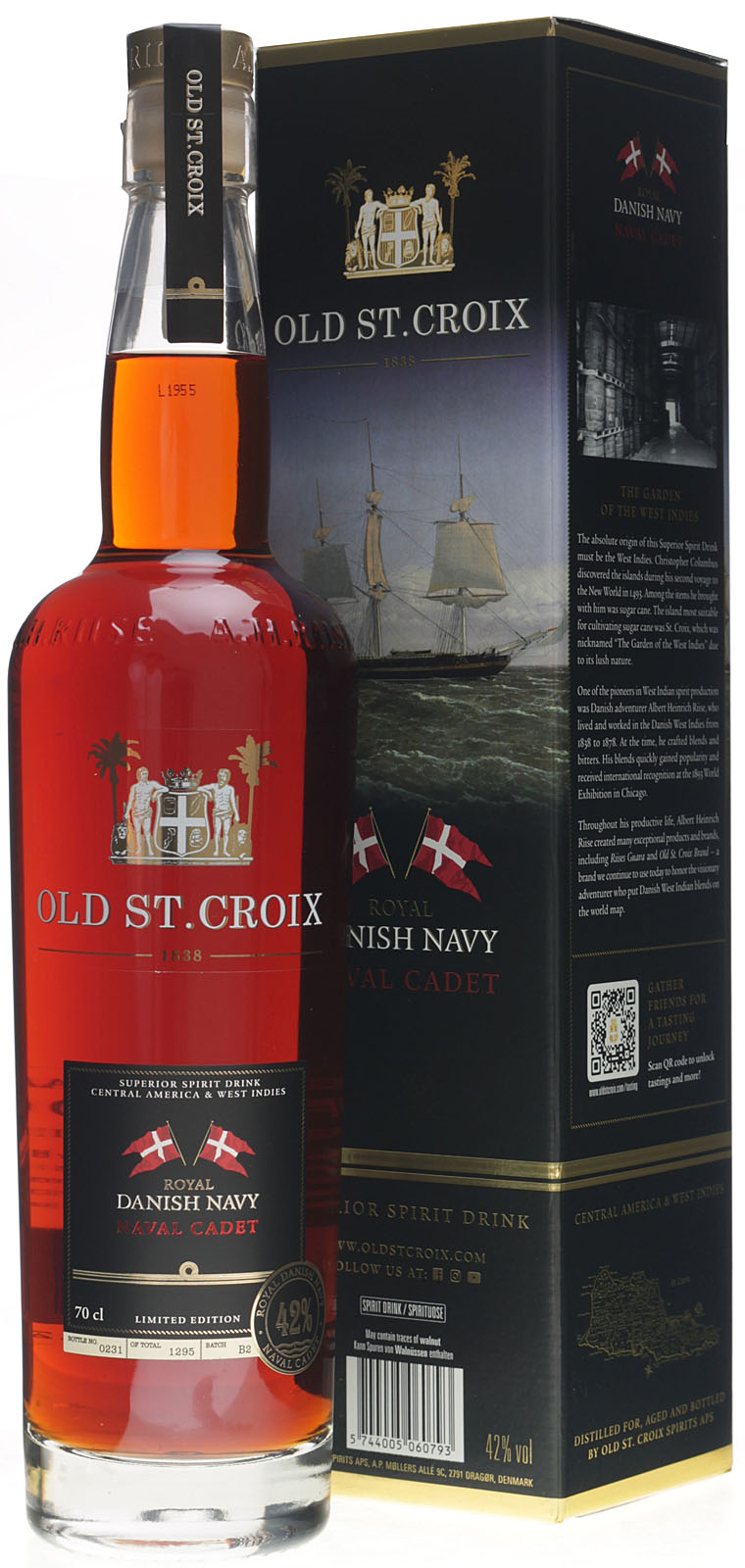 Old St. Croix Danish Navy Naval Cadet Rum 0,7 Liter 42 % Vol.