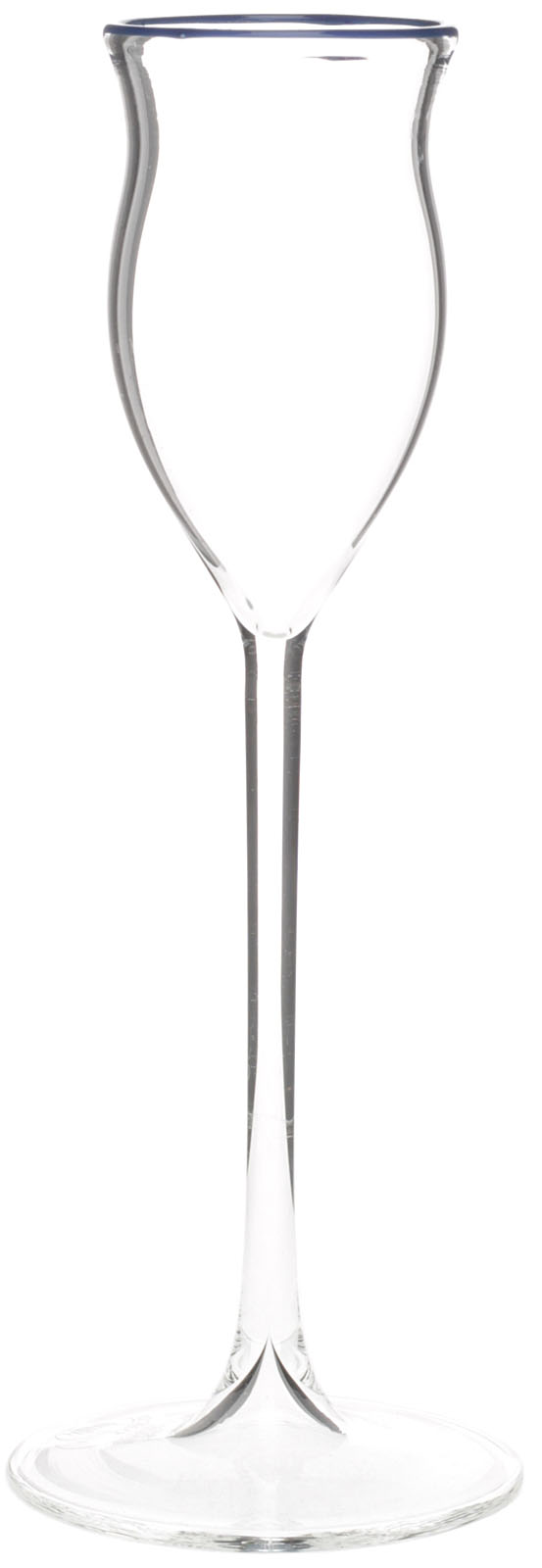 Rochelt Glas mit blauem Rand
