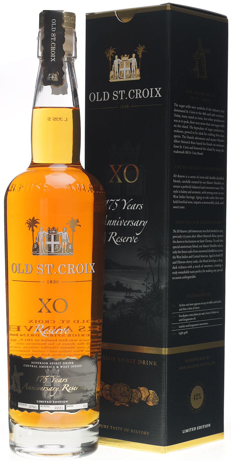 Rum Old St. Croix XO 175th Anniversary 0,7 Liter 42 % Vol.