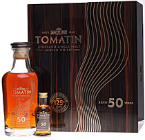 Tomatin 50 Jahre 0,7 Liter mit 0,05 Liter Miniatur 44 %