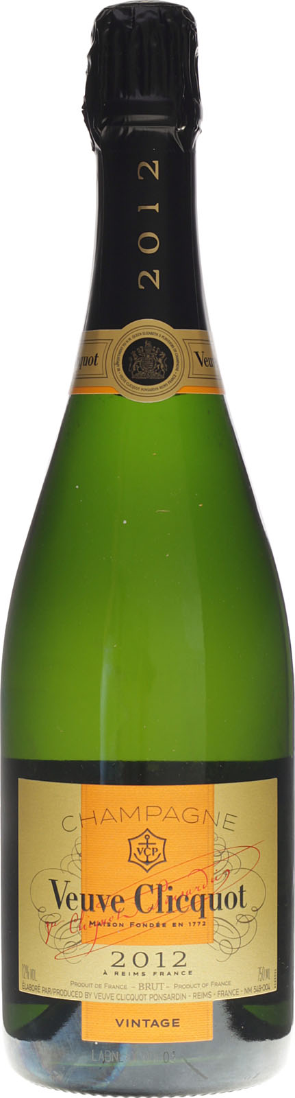 Veuve Clicquot Vintage Jahrgang 2012 0,75 Liter 12 % Vol.